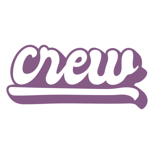 Crew label cut out PNG Design