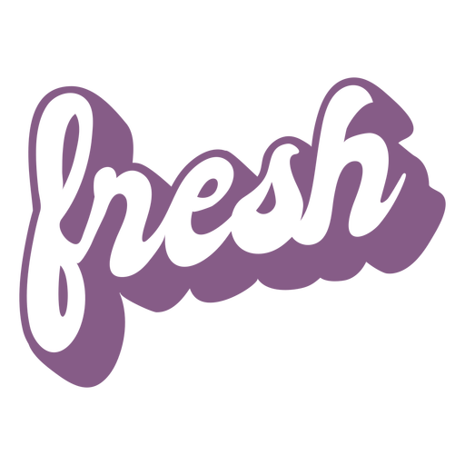 Fresh label cut out PNG Design