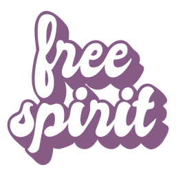 Free spirit label cut out Transparent PNG