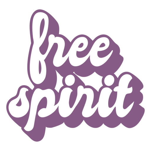 Free spirit label cut out