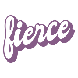 Fierce Label Cut Out PNG & SVG Design For T-Shirts