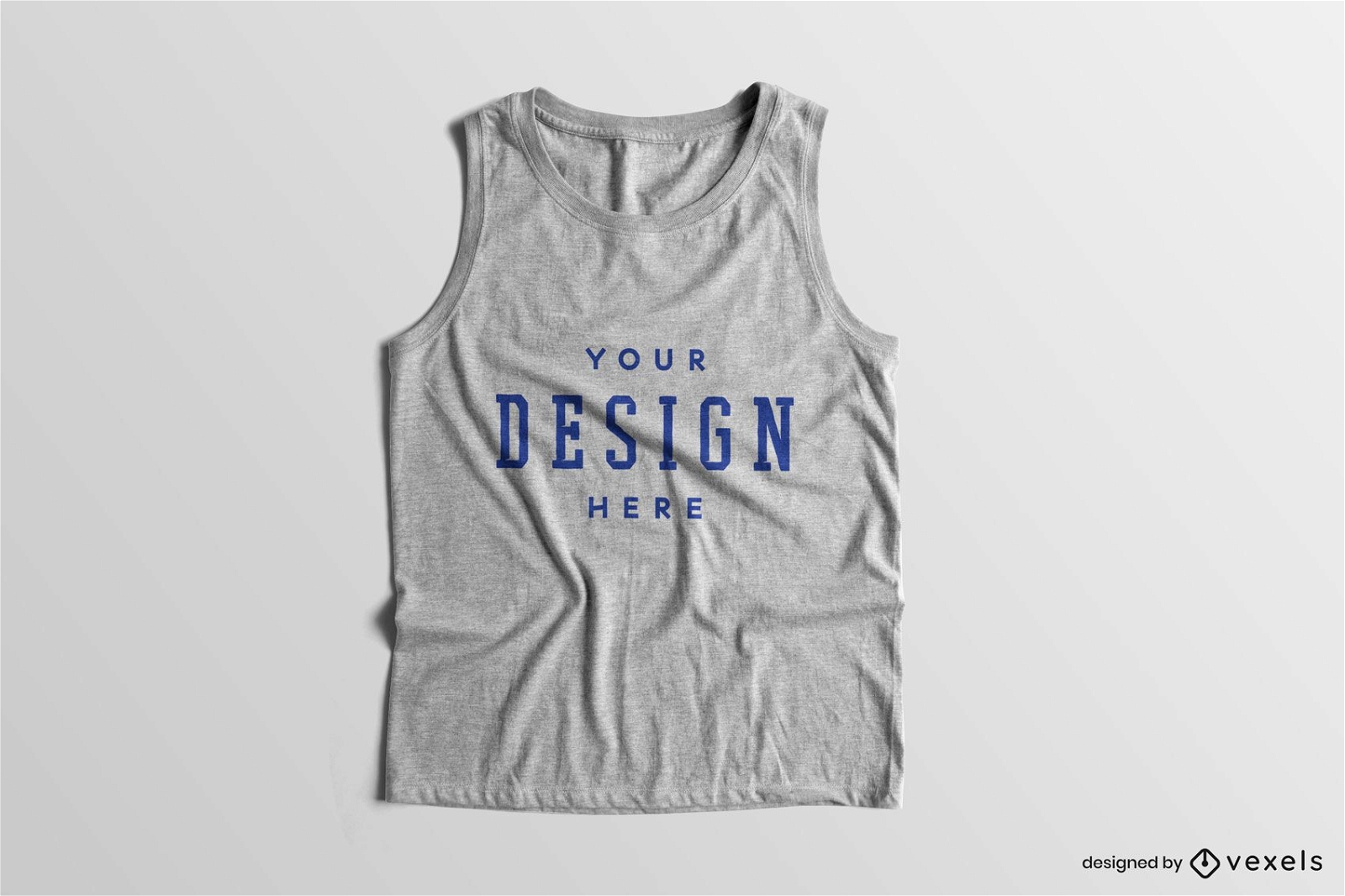 Solid background tank top sleeveless mockup