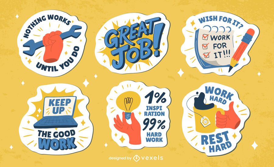 Labor day holiday badges sticker set Labor day holiday badges sticker set