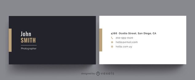 Design simples de cartão de visita profissional