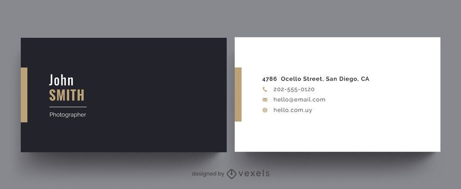 Professional business card simple design Professional business card simple design