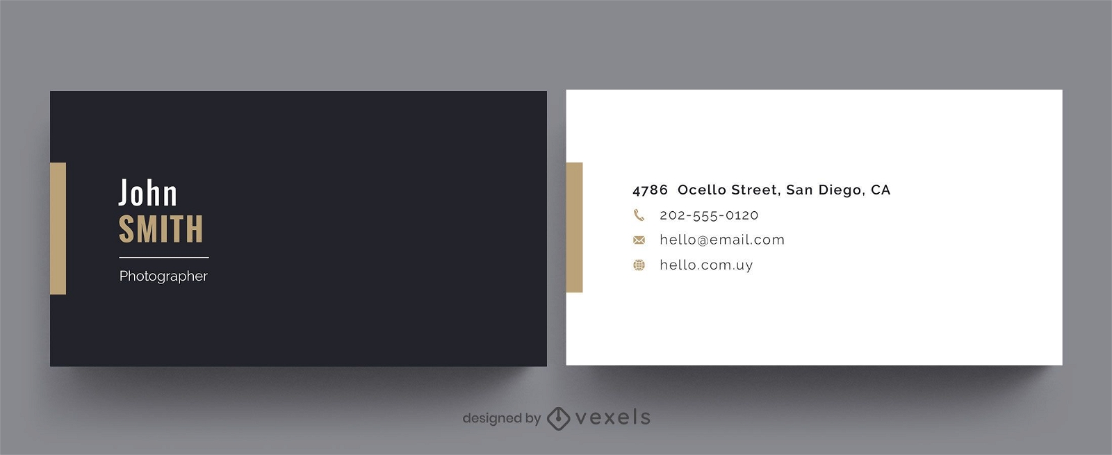 Professional business card simple design