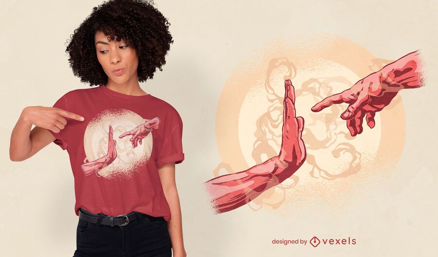 Lustiges Schöpfungsmoment-T-Shirt-Design Lustiges Schöpfungsmoment-T-Shirt-Design