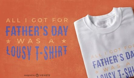 Design de camiseta engraçada para presente de dia dos pais