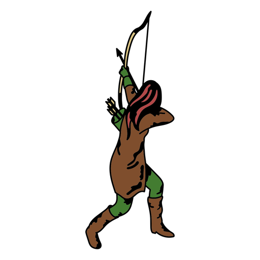 Archery-Characters-VintageMetal-VinylColor-CR - 17 Desenho PNG