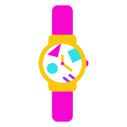 80s watch flat PNG Design