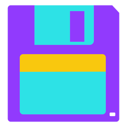 Old floppy disk flat