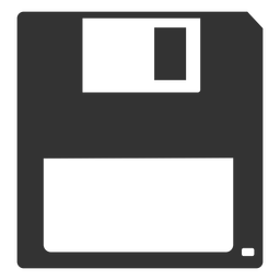 Floppy disk filled stroke