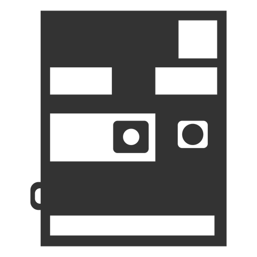 Instant-Kamera gefüllter Schlaganfall PNG-Design