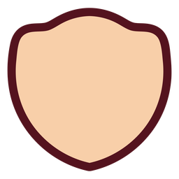 Badge shaped label color stroke PNG Design Transparent PNG