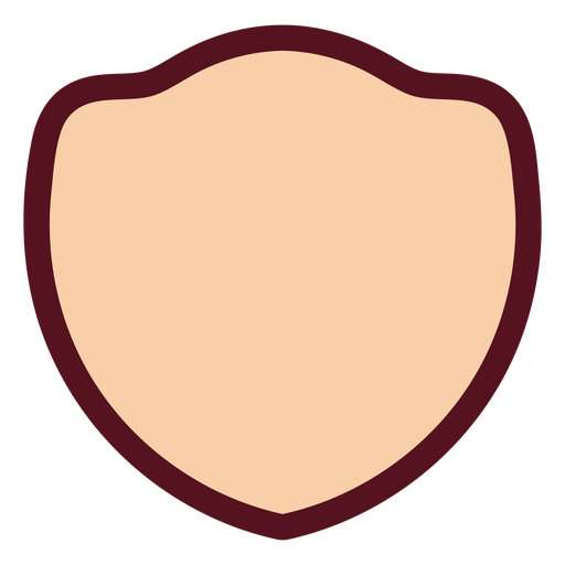Badge shaped label color stroke PNG Design
