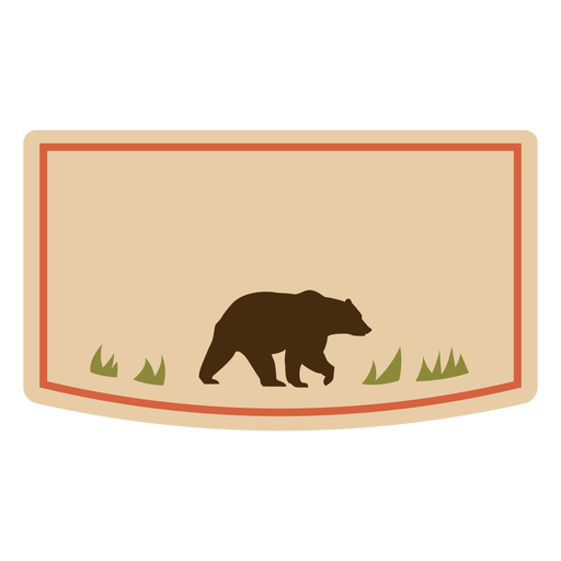 Bear label flat