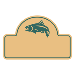 Fish sea animal cut out label Transparent PNG