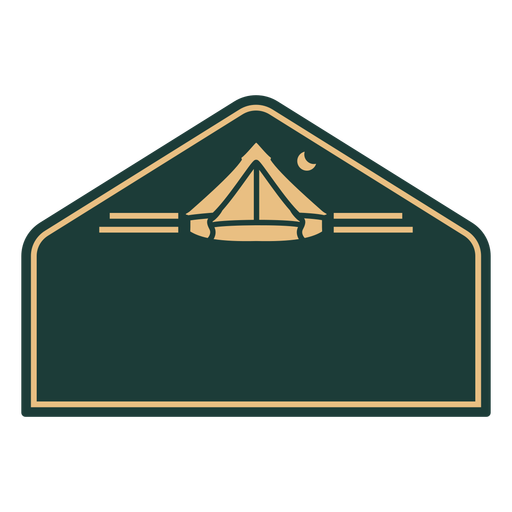 Camping trip tent label