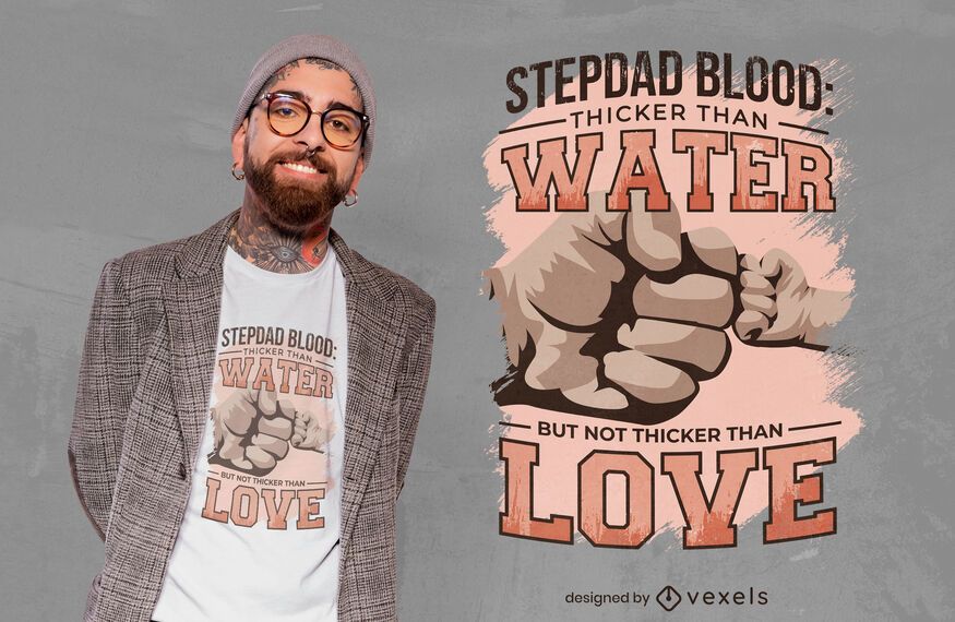 Stepdad fist bump quote t-shirt design Stepdad fist bump quote t-shirt design