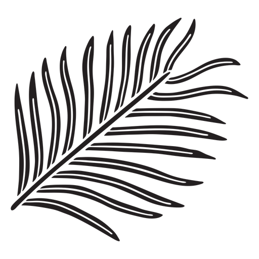 Tropical leaves plant cut out