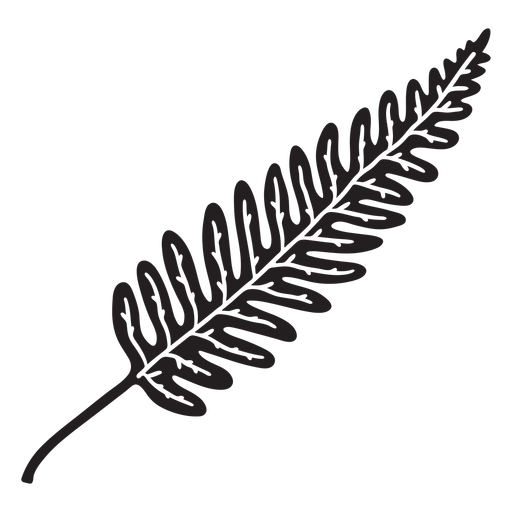 Long pine leaf cut out PNG Design