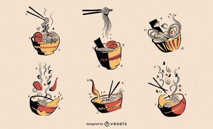 Ramen bowl japanese food chopsticks set Ramen bowl japanese food chopsticks set