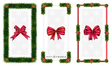 Molduras de enfeites de natal
