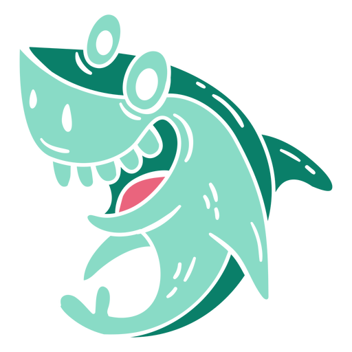 Smiling shark cut out