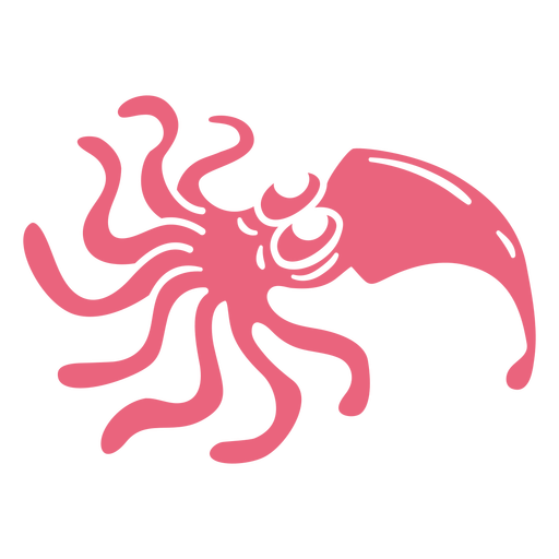 Squid cut out PNG Design