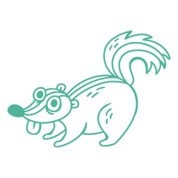 Cartoon squirrel animal PNG Design