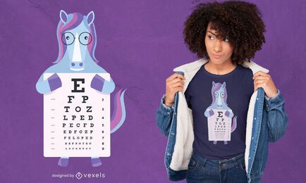 Design de t-shirt com gráfico de olho de unicórnio