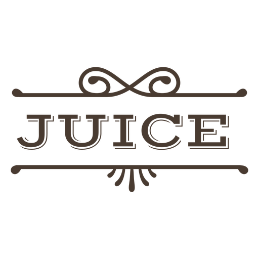 Traço de rótulo de texto Juice Desenho PNG