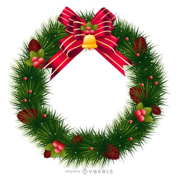 Download Christmas Wreath - Vector Download