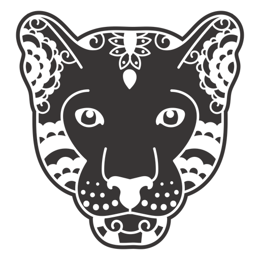 Mandala panther animal  PNG Design
