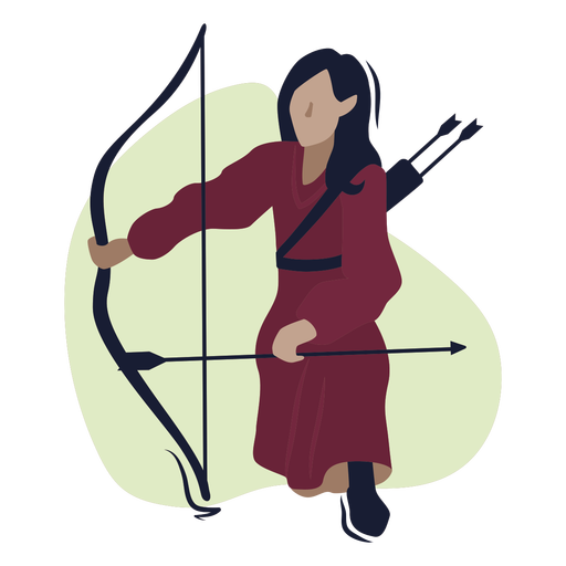 Medieval girl archer