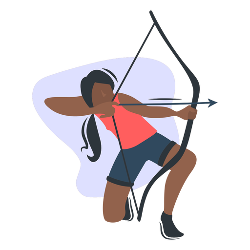 Archery-Characters-FlatWashBrushedShapes - 8 Desenho PNG