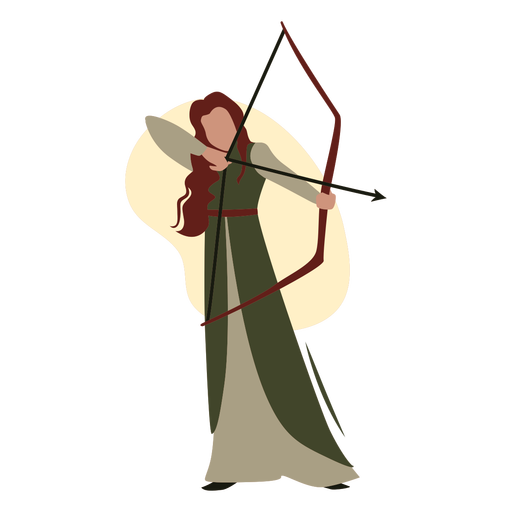 Medieval woman archer
