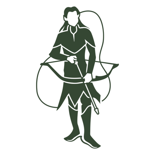 Archery-Characters-FlatWashBrushedShapes - 13 Desenho PNG