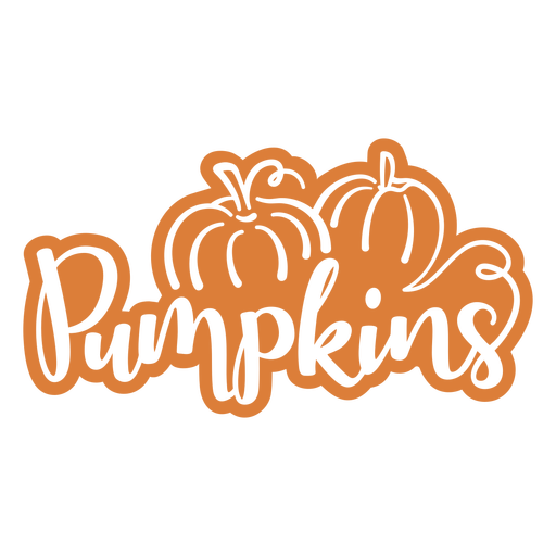 Pumpkin vegetable cut out badge PNG Design