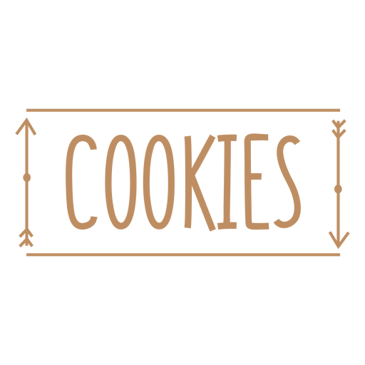 Cookies simple label stroke PNG Design