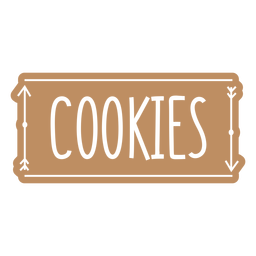 Cookies label cut out PNG Design Transparent PNG