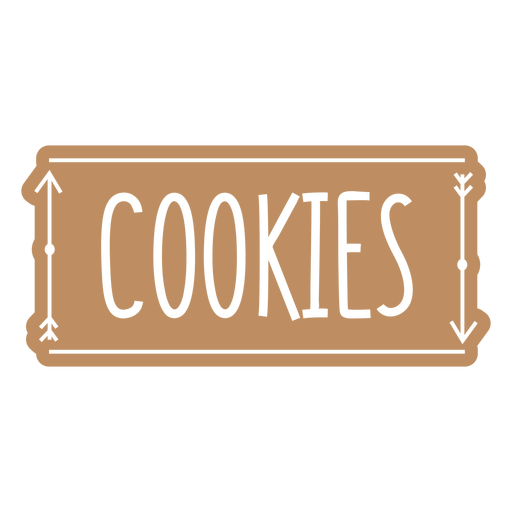 Cookies label cut out PNG Design