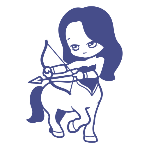 Personagens de Chibi com arco e flecha - 26 Desenho PNG