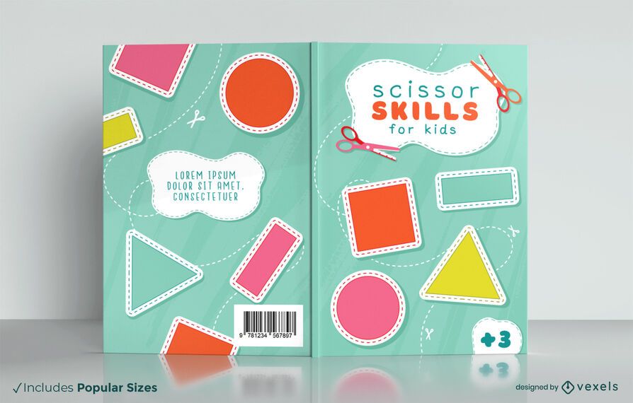 Cutting book for kids cover design Cutting book for kids cover design