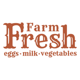 Farm Fresh Sign Filled Stroke PNG & SVG Design For T-Shirts