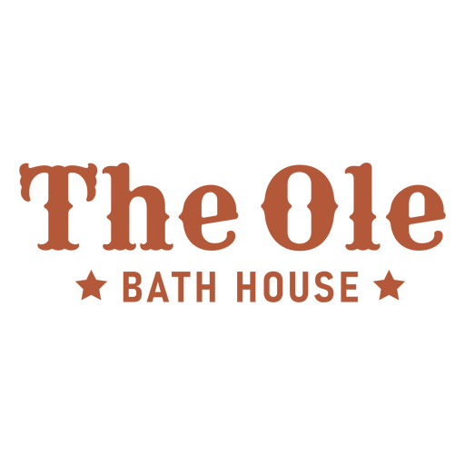 Ole bath haouse label PNG Design