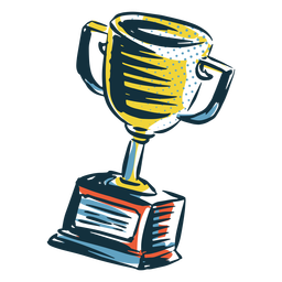 Sports trophy cup hand drawn PNG Design Transparent PNG