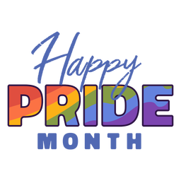 Happy pride month badge PNG Design Transparent PNG