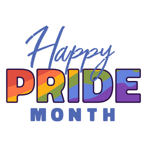 Happy pride month badge