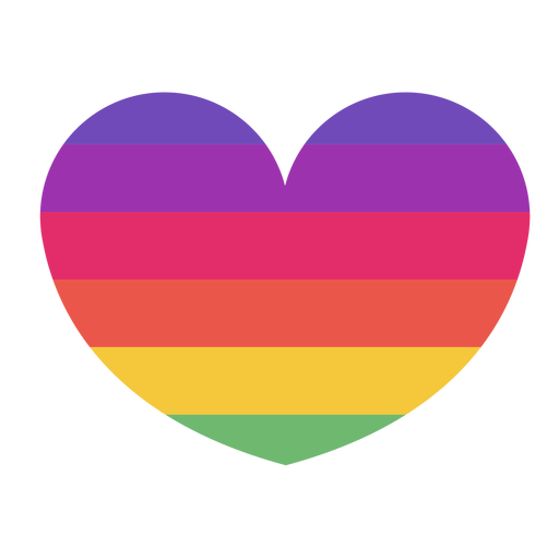 Pride heart flat